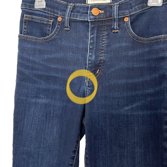 Madewell High Rise Skinny Dark Washed Jeans Size 28 - Picture 11 of 13